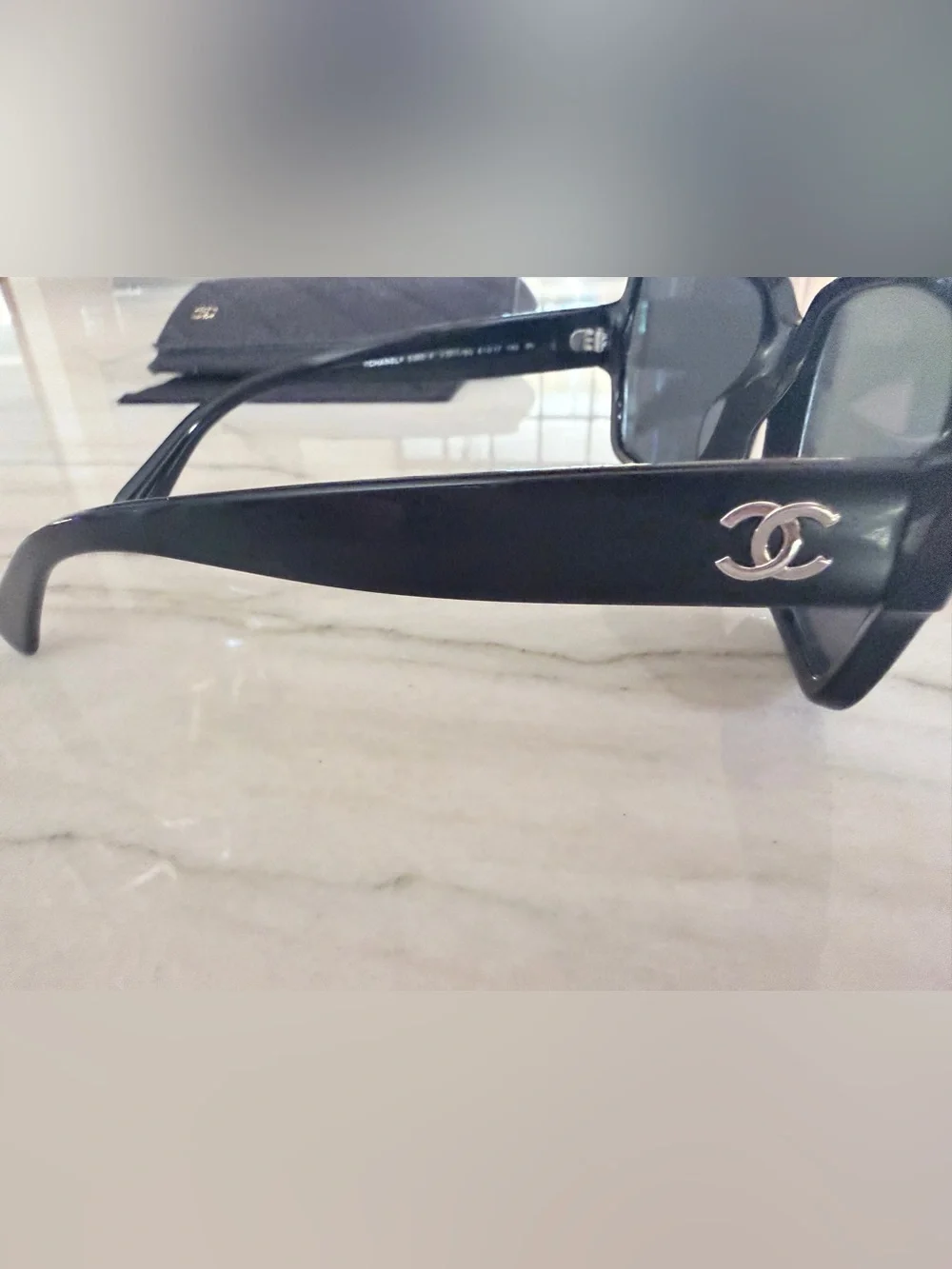 Chanel Women’s Black Oversized Sunglasses